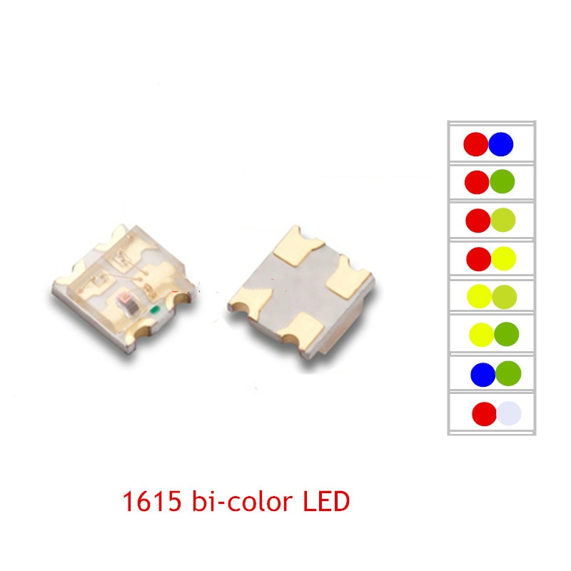50PCS 0805 SMD LED 1615  ÷ led 2   ׸/R..